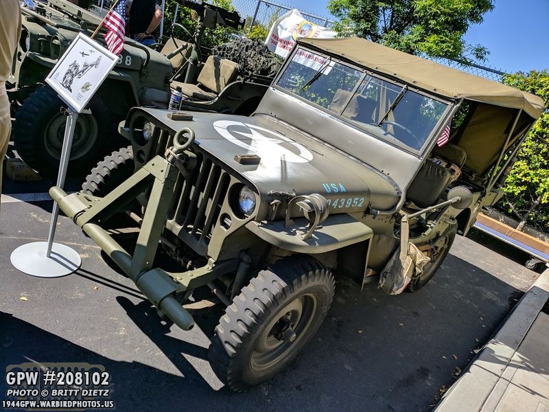 A Willys MB Jeep at Lyon Air Museum