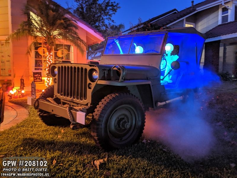 GPW Jeep Halloween Display