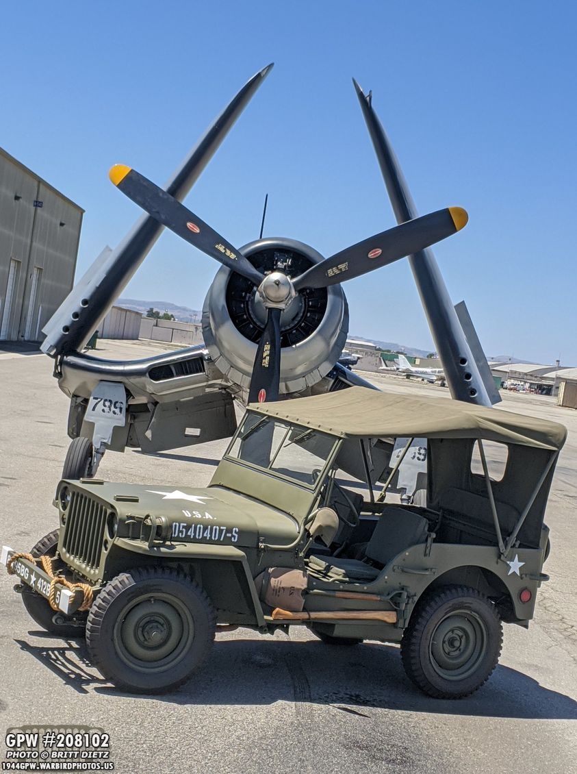 GPW #208102 with a F4U Corsair