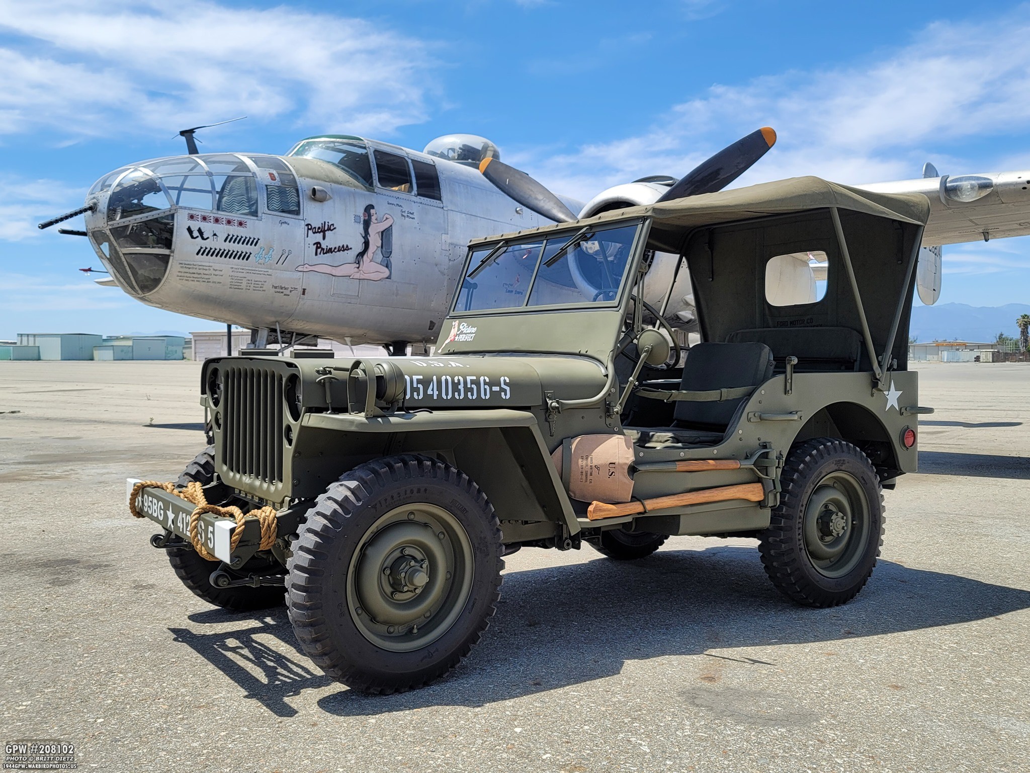 GPW #208102 with B-25J Mitchell 'Pacific Princess'