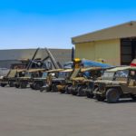 WW2 Jeeps lined up at the Planes of Fame Air Museum - June 18, 2022